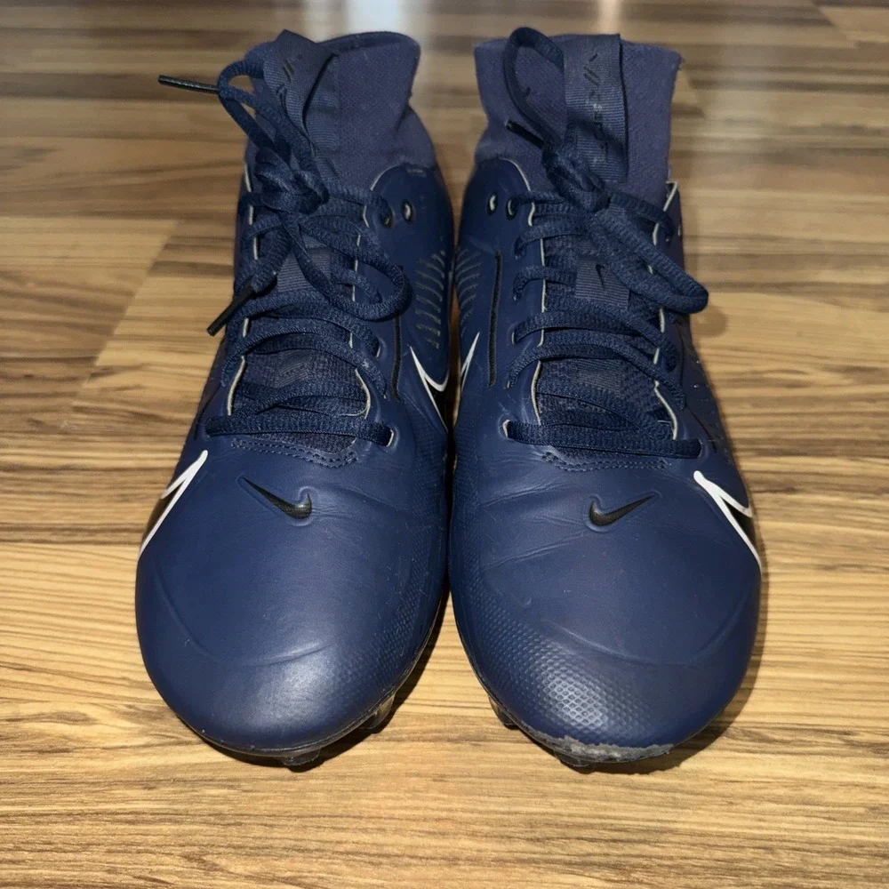 Nike Air Vapor Edge Pro 360 2 Navy Blue Football Cleats DA5456-401 Men Size 10.5